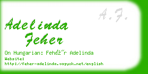 adelinda feher business card